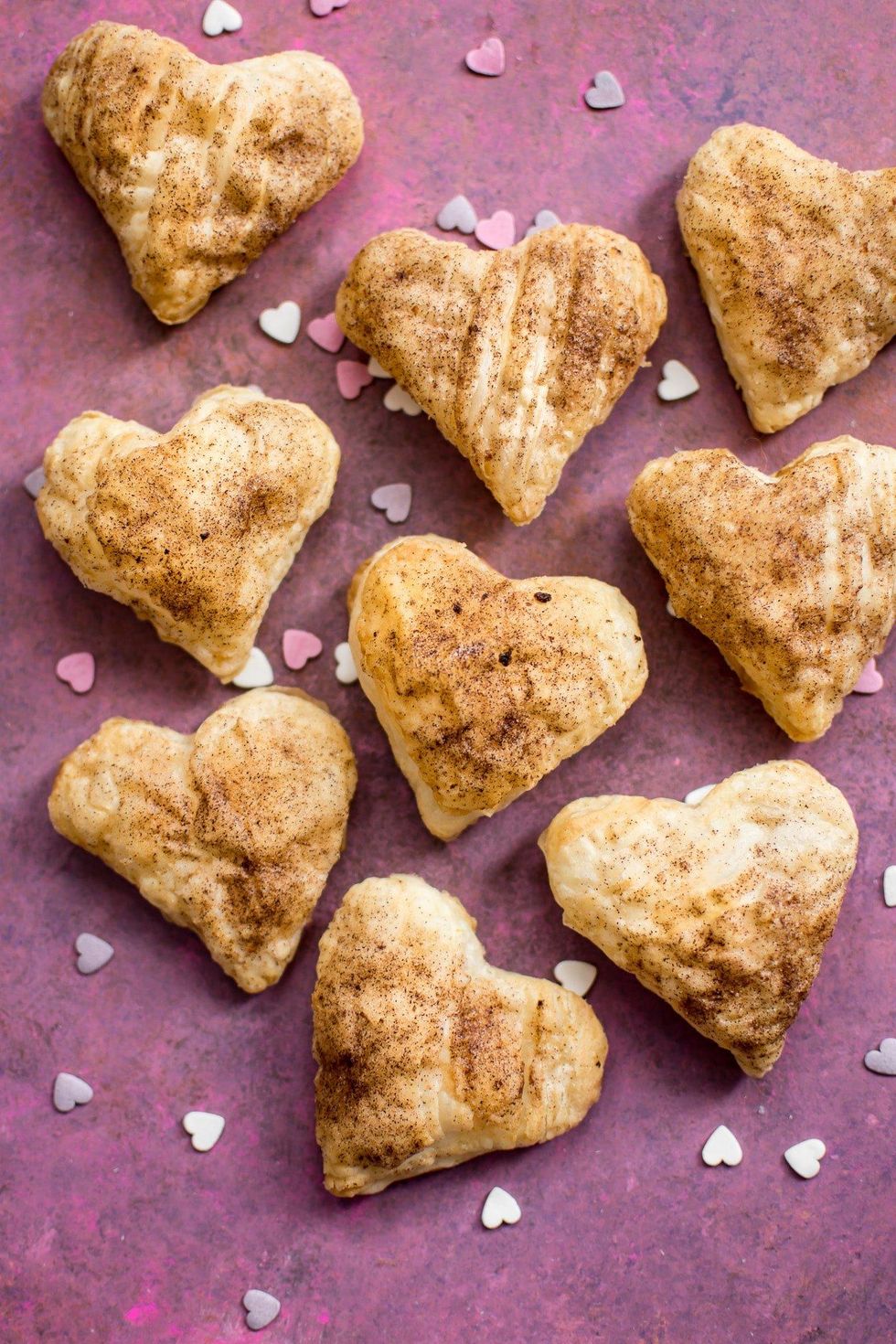 valentine's day puff pastry hearts