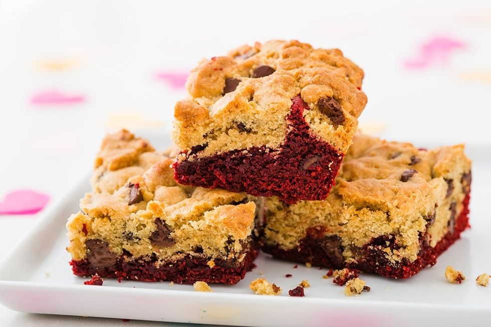 Valentine's Day Red Velvet Brookies Recipe