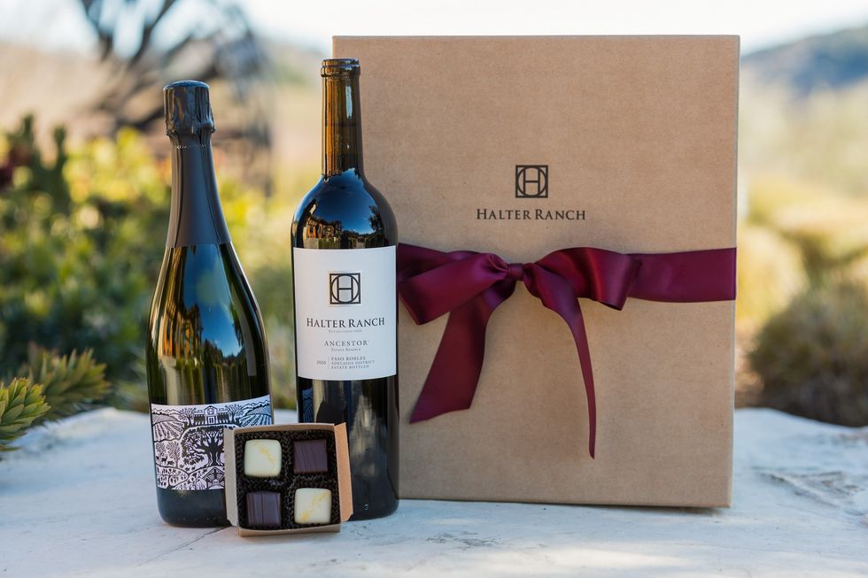 valentine's day wine and chocolate