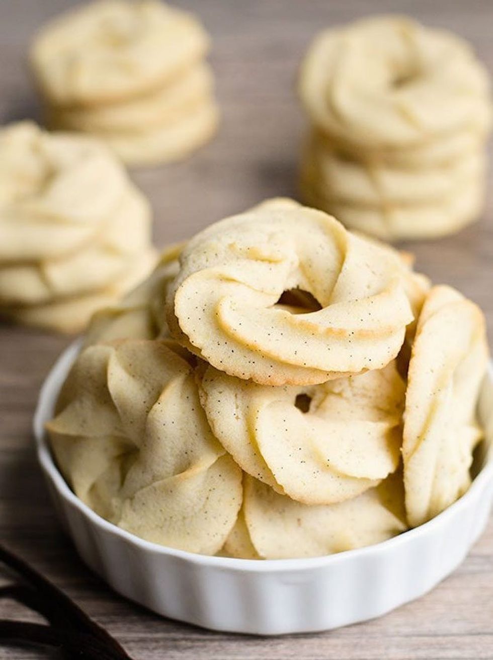 Vanilla Bean Danish Butter Cookies