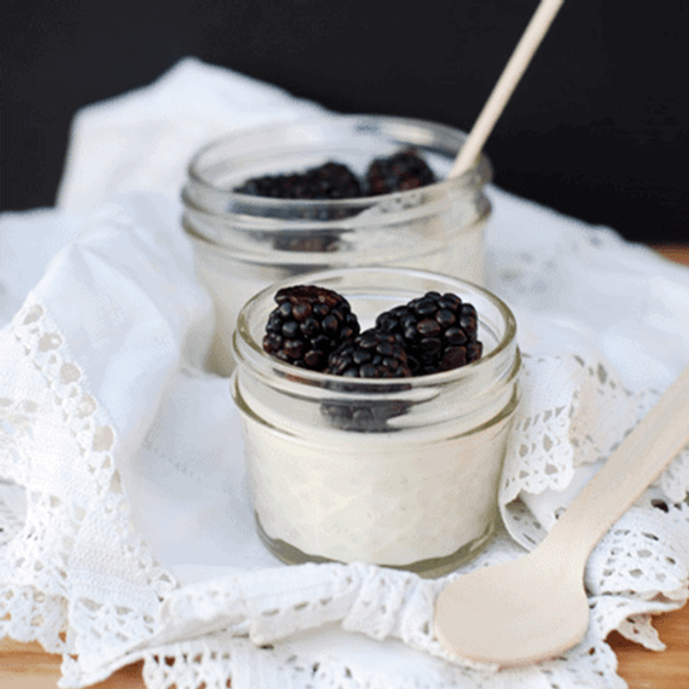 Vanilla Bean Panna Cotta with Lemon dessert