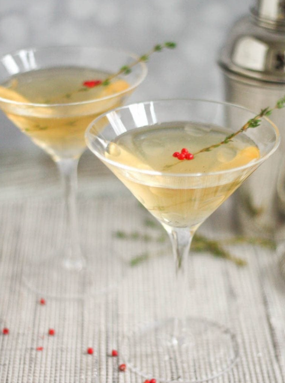 Vanilla, Pepper and Thyme Martini