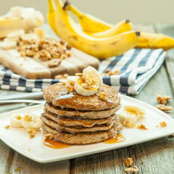 Vegan Banana Protein Pancakes
