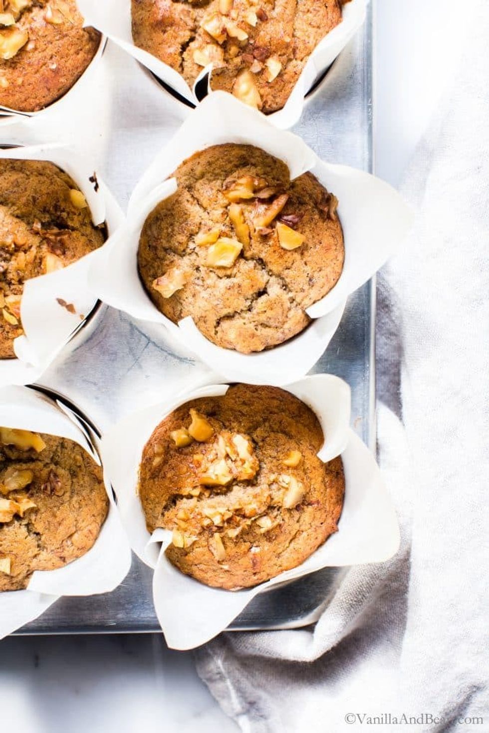 Vegan Breakfast Banana Nut Muffins