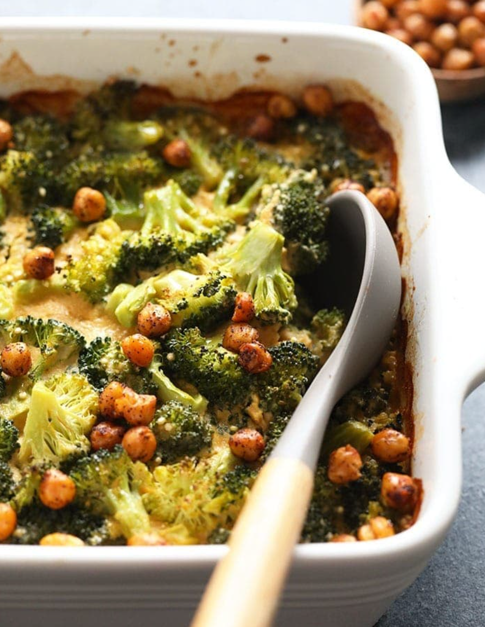 Vegan Broccoli and Cheese Casserole