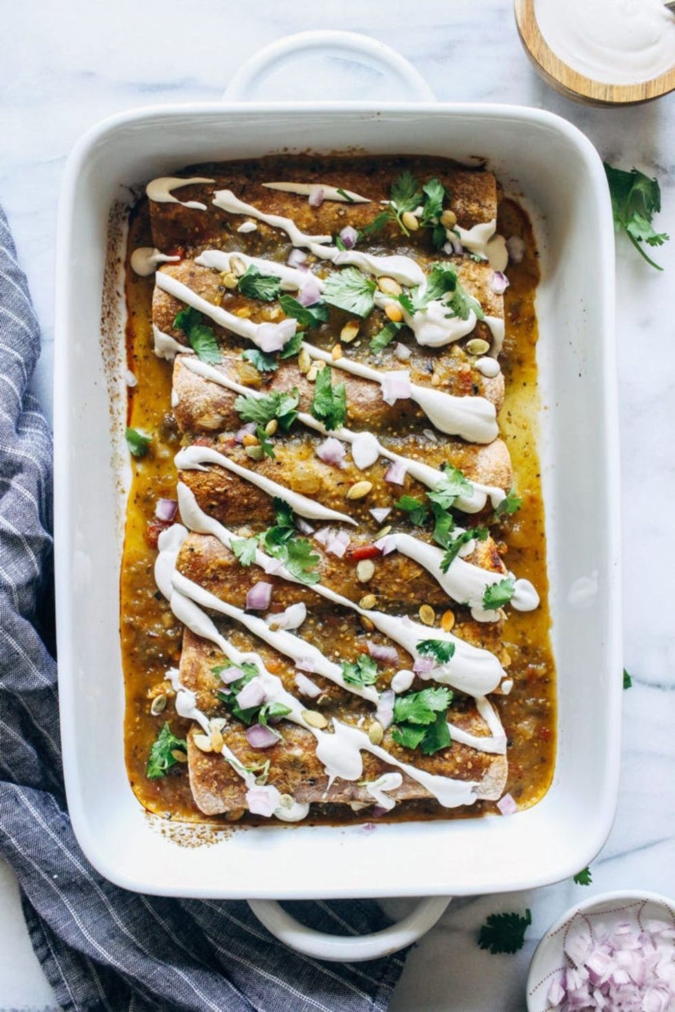 Vegan Butternut Squash Enchiladas