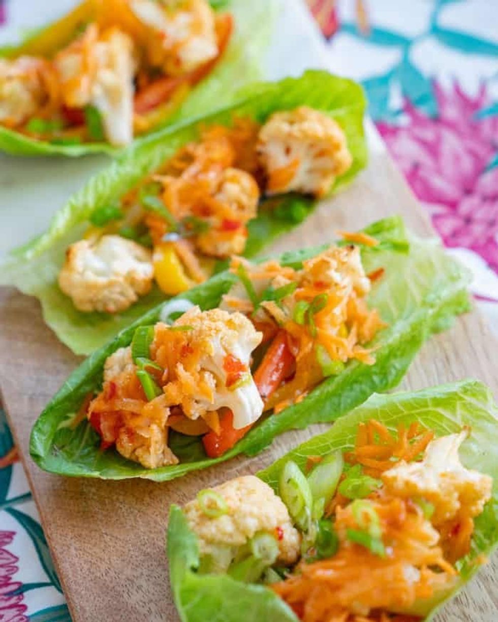 Vegan Cauliflower Lettuce Wraps