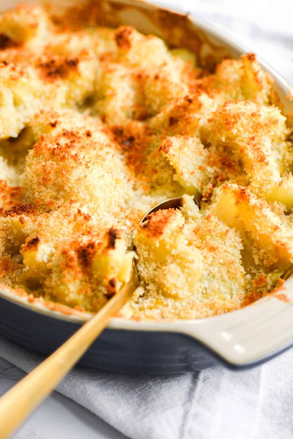 Vegan Cheesy Cauliflower Casserole