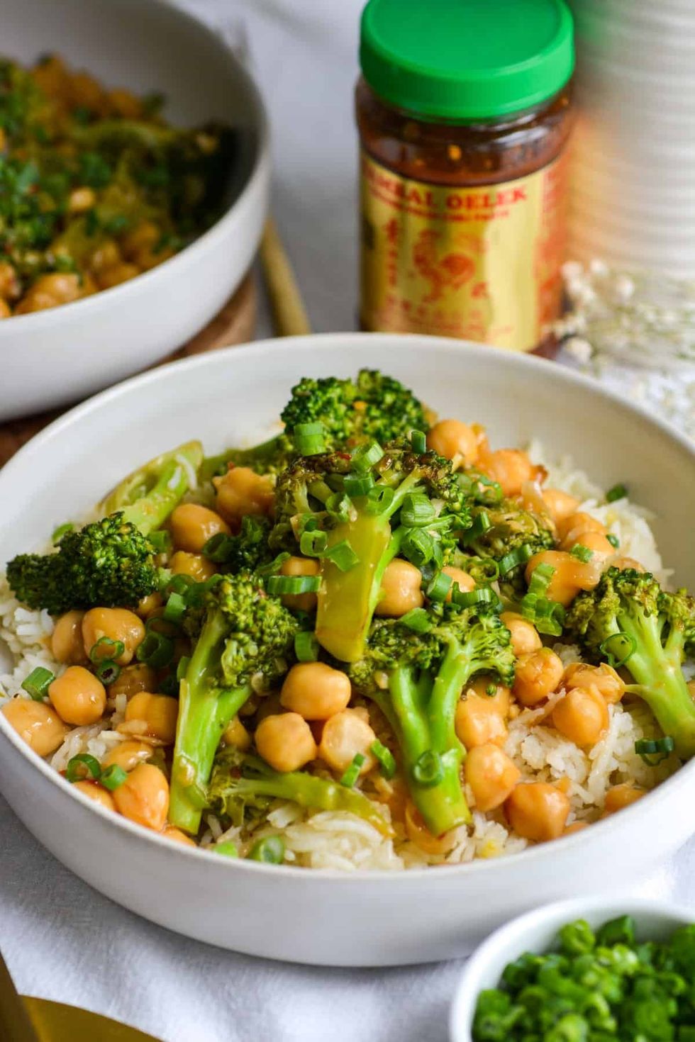 Vegan Chickpea Broccoli Stir Fry