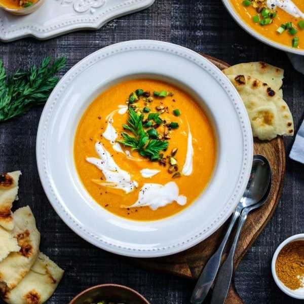 Vegan Curried Carrot Soup