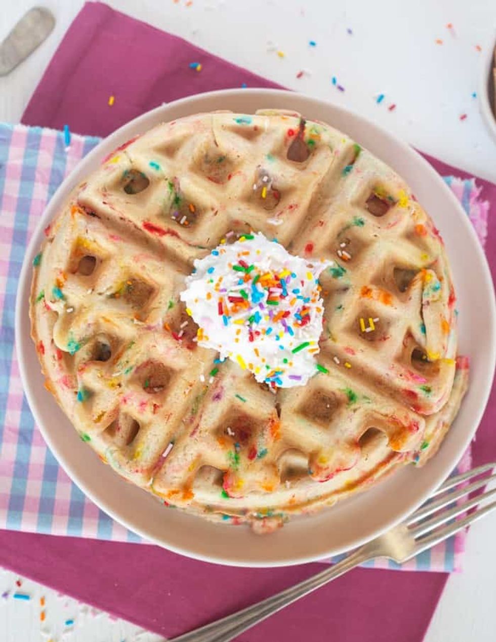 Vegan Funfetti Waffles