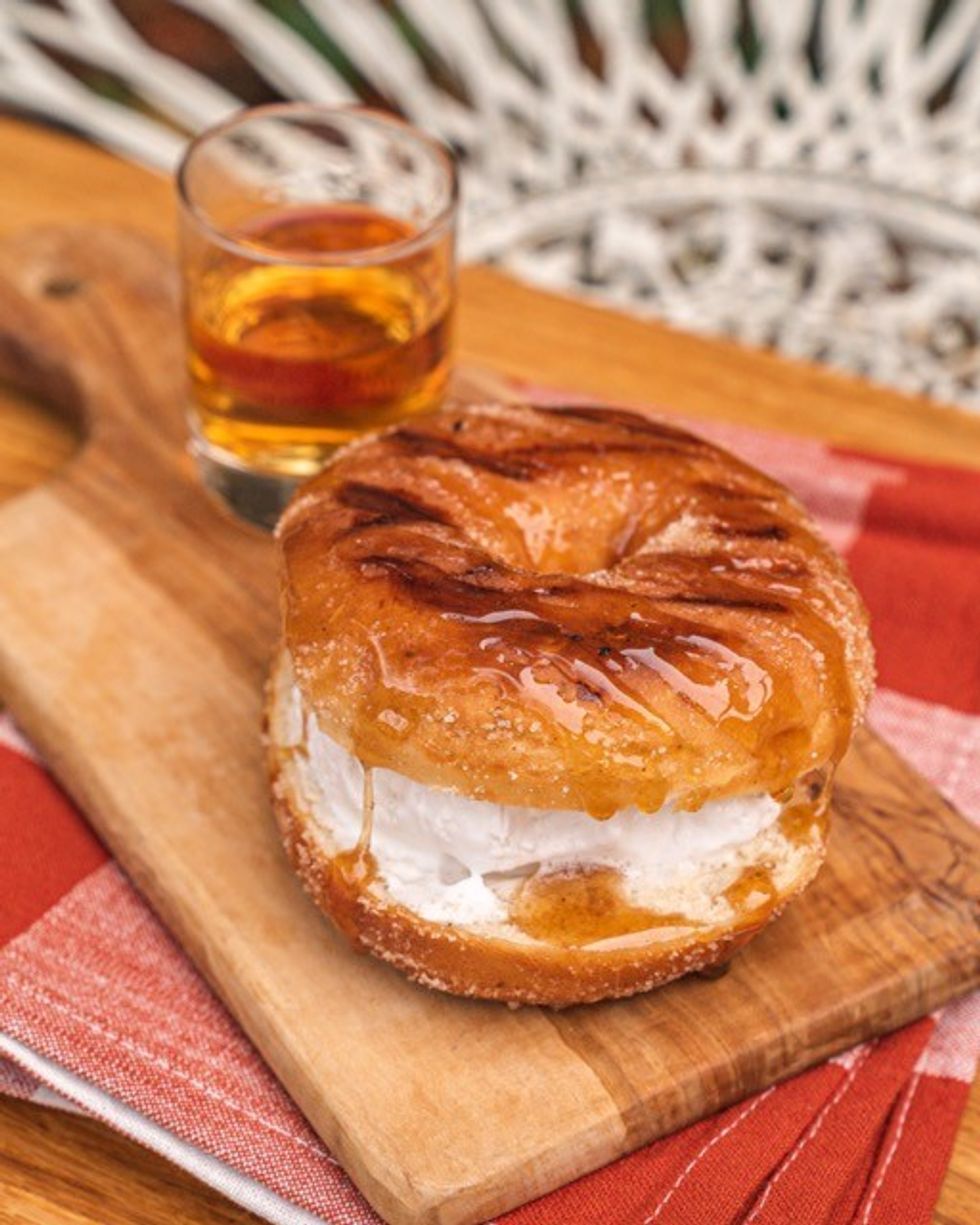 Vegan Grilled + Glazed Caramel Ice Cream Sandwich