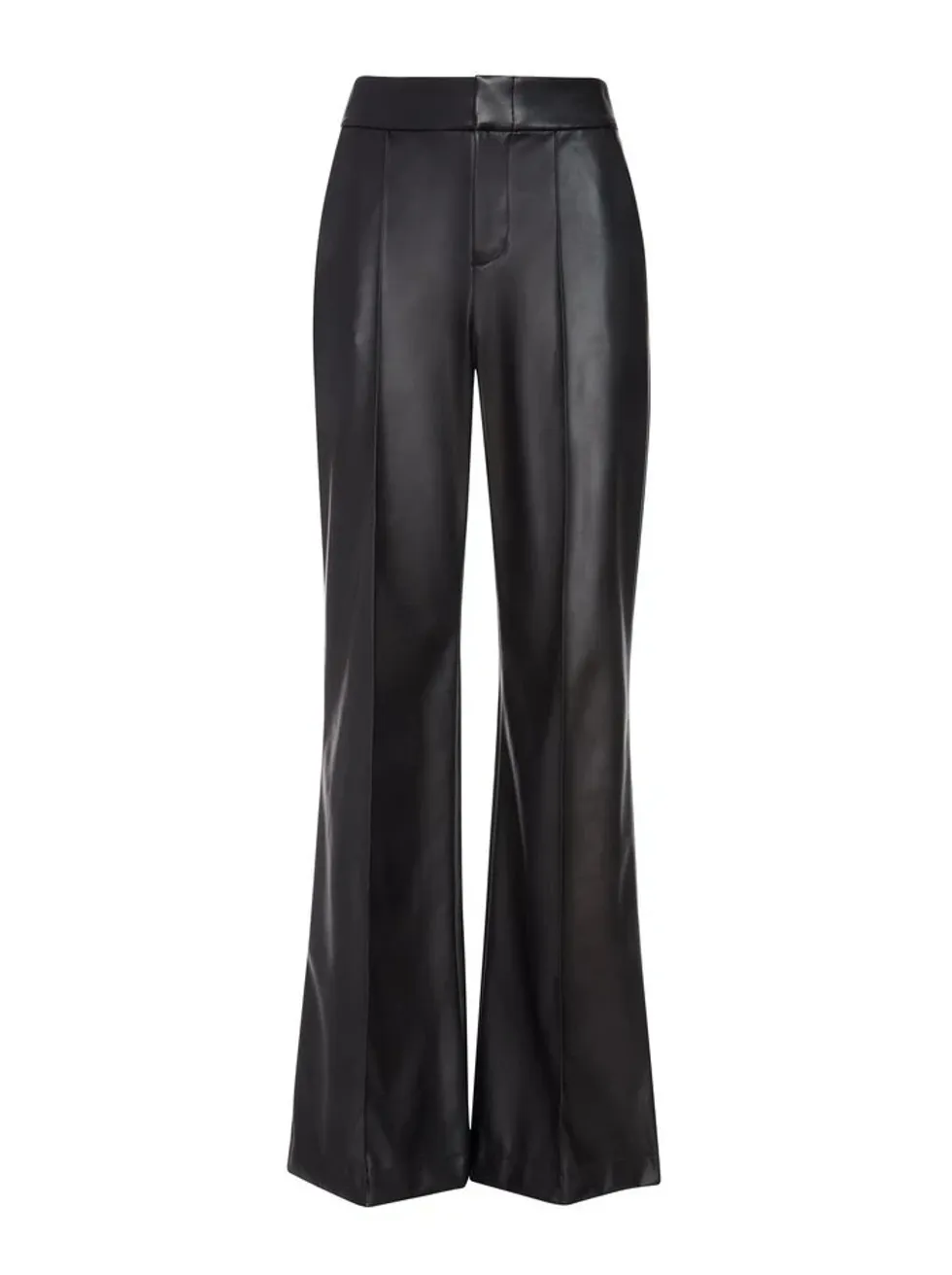 Vegan Leather Wide-Leg Pants