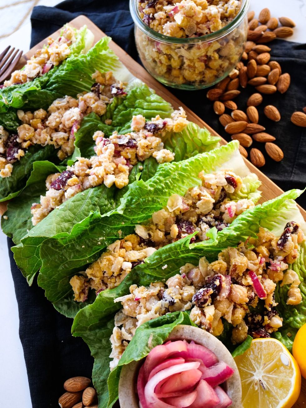 vegan lettuce wraps recipe for earth day, vegan cooking for the environment and health