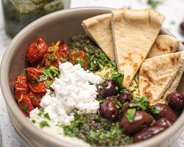 Vegan Mediterranean Mezze Bowl