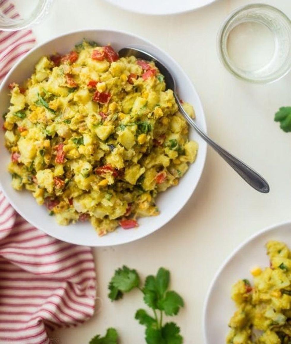 Vegan Mexican Sweet Potato Salad With Avocado Dressing Cookout Recipes