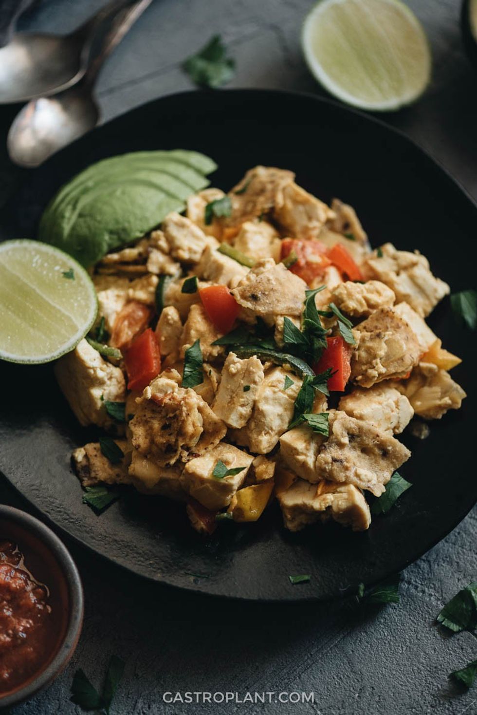 Vegan Migas easy tex mex recipe