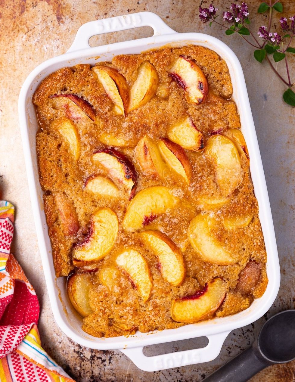 Vegan Peach Cobbler