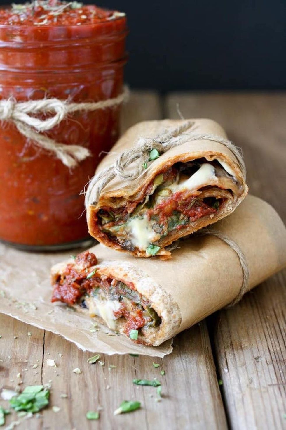 Vegan Pizza Burrito