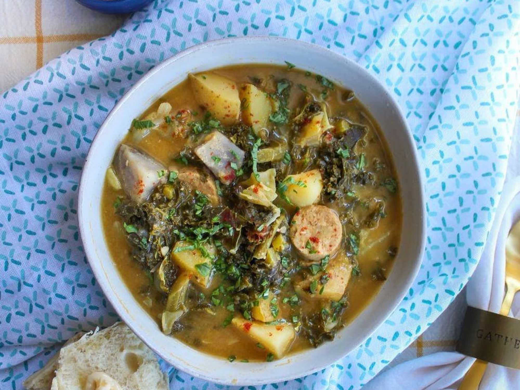 Vegan Portuguese Kale Soup