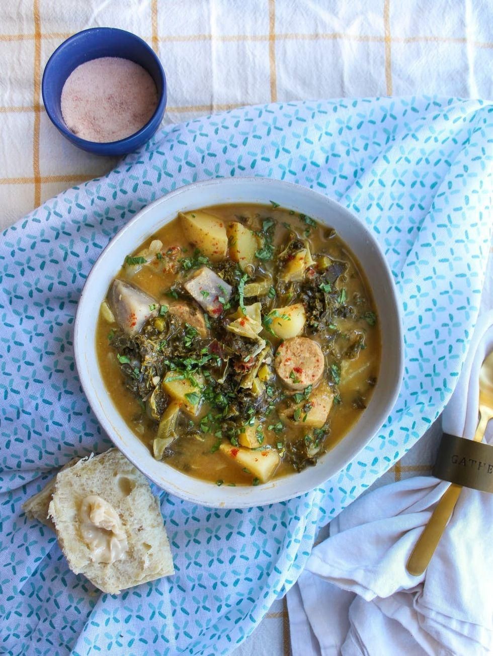 Vegan Portuguese Kale Soup