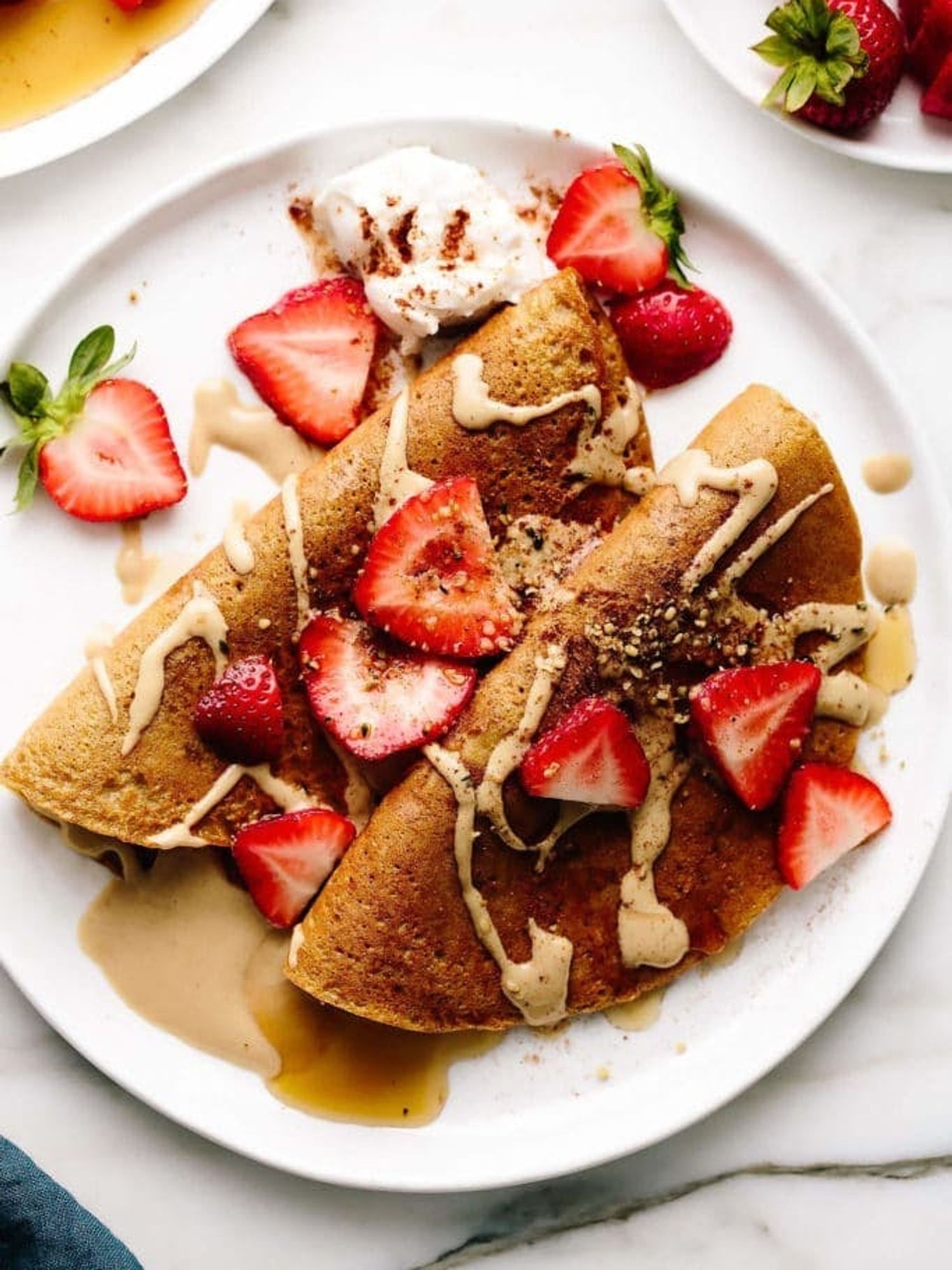 Vegan Pumpkin Buckwheat Crepes