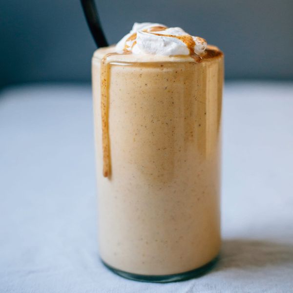 Vegan Pumpkin Smoothie with Ginger and Cardamom