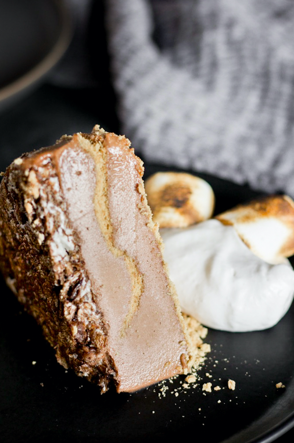 vegan s'mores cheesecake