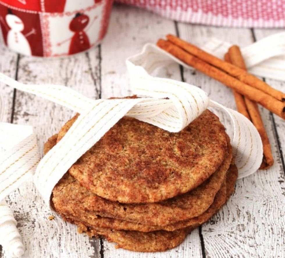 Vegan Snickerdoodles healthy christmas cookies