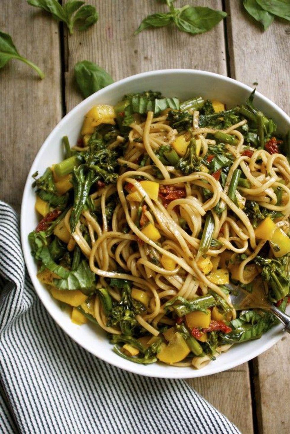 Vegan Soba Noodle and Vegetable Salad