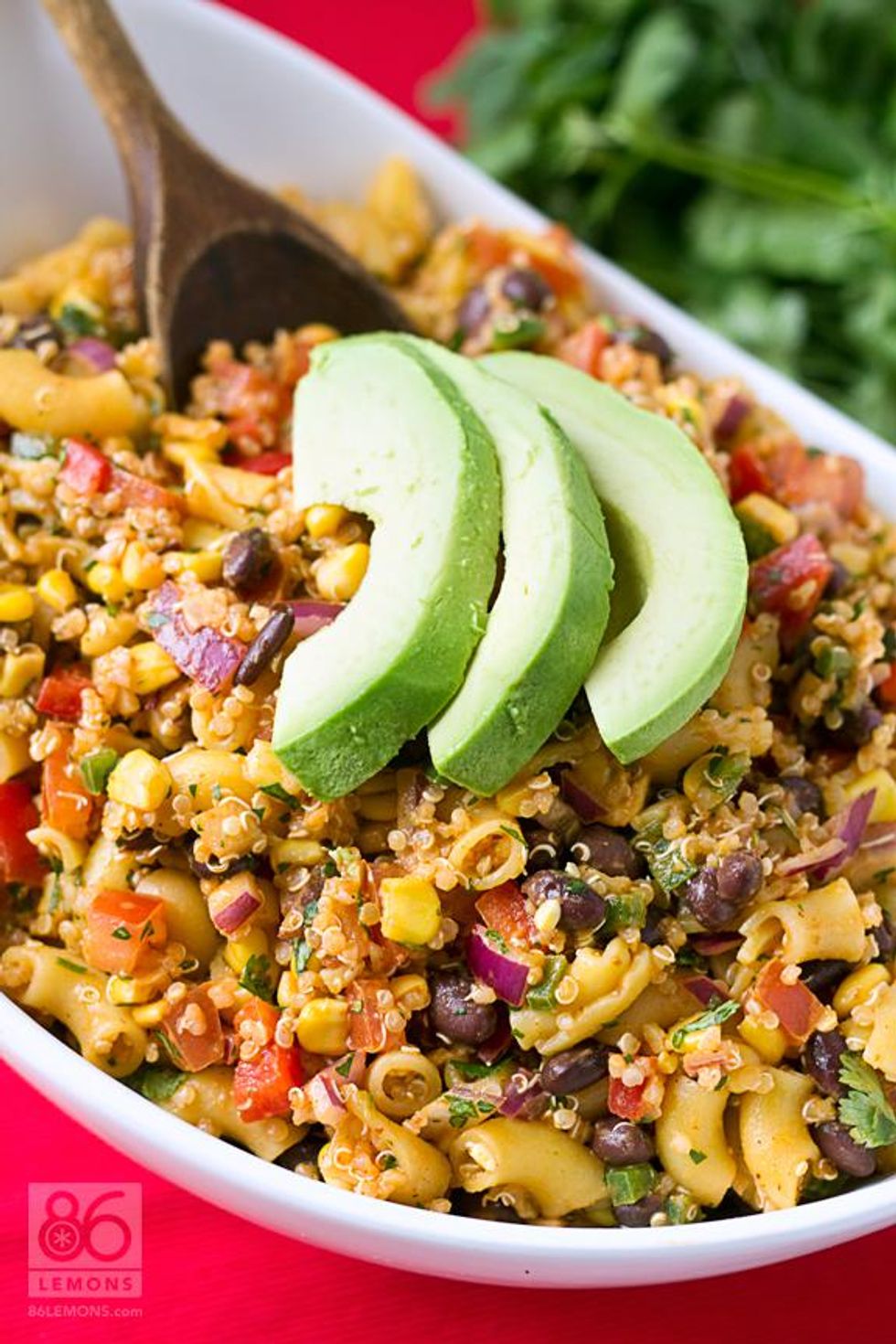 Vegan Southwester Quinoa Pasta Salad