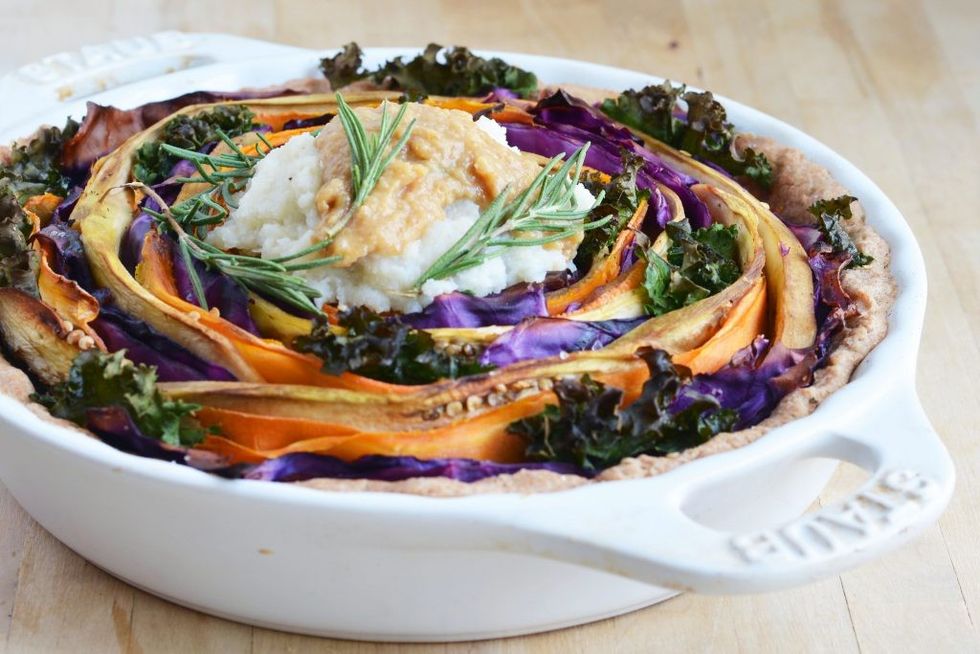 Vegan Spiral Thanksgiving Tart