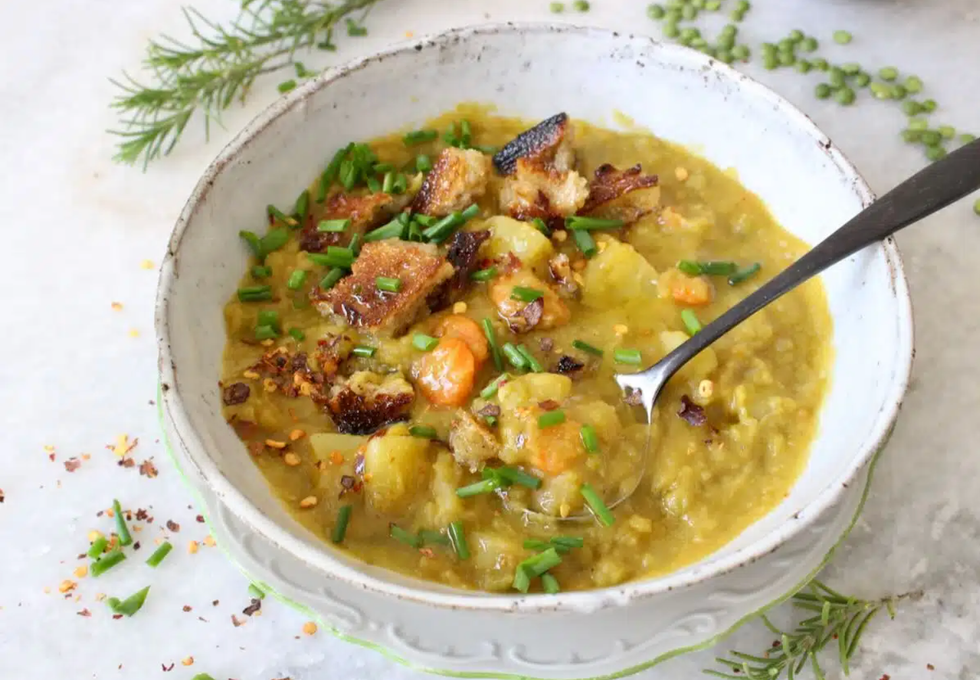 vegan split pea soup