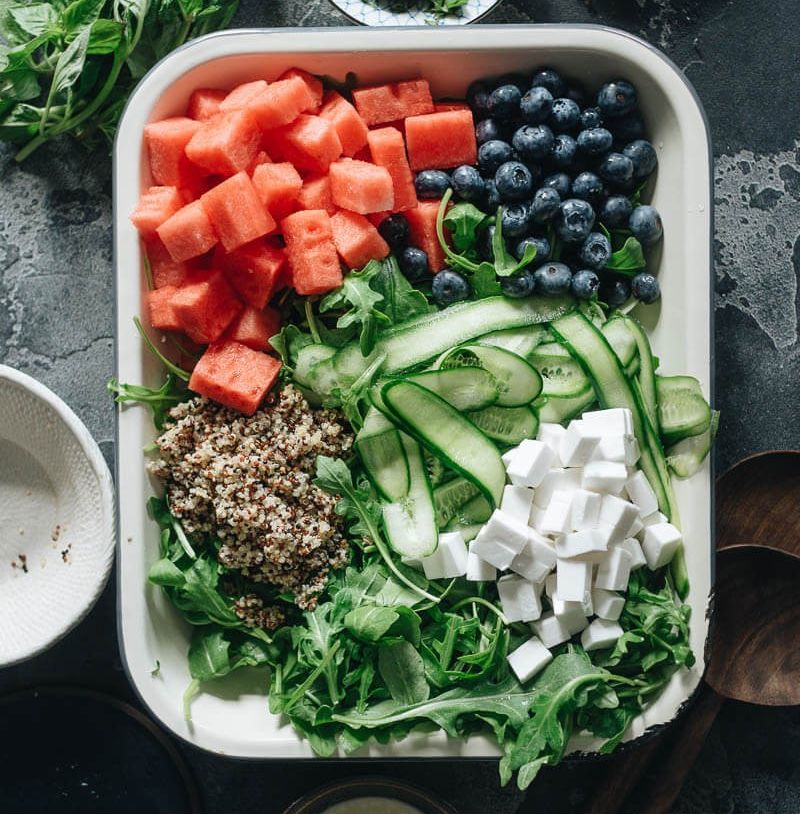 Vegan Watermelon and Arugula Salad