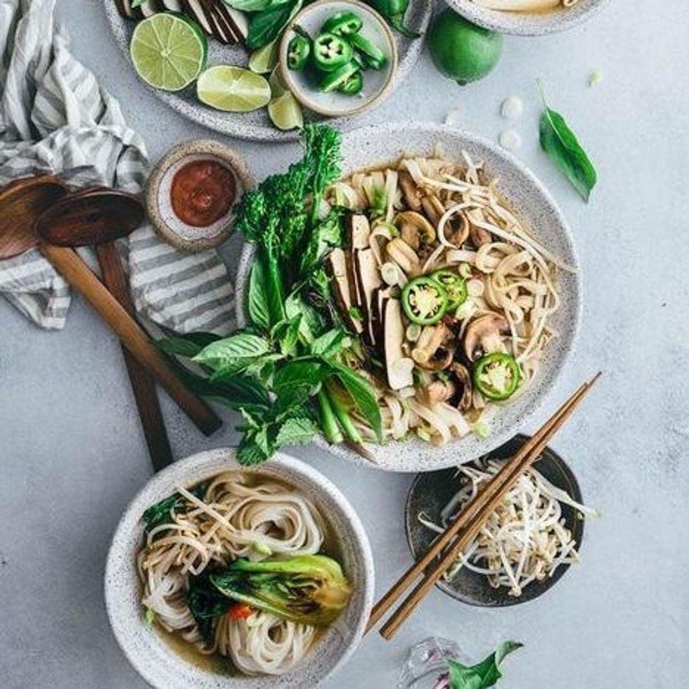 Vegetarian Pho Noodle Soup