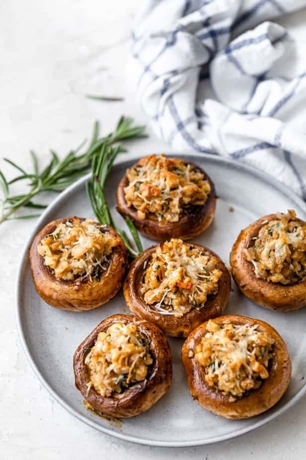 Vegetarian Stuffed Mushrooms