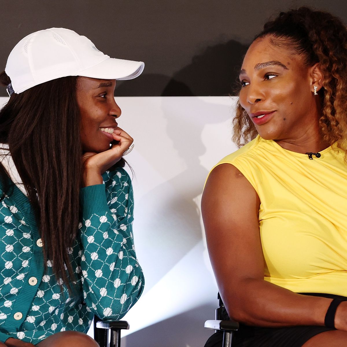 venus and serena williams at the lotte new york palace for the conversation with champions