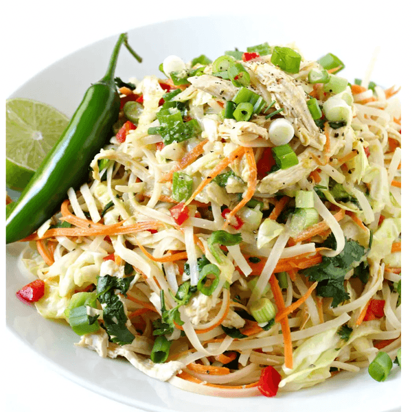 Vietnamese Chicken Salad With Rice Noodles