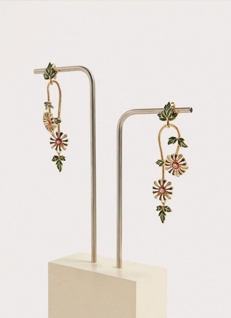 Vintage Flower Earrings Valentine's Day Outfit Idea
