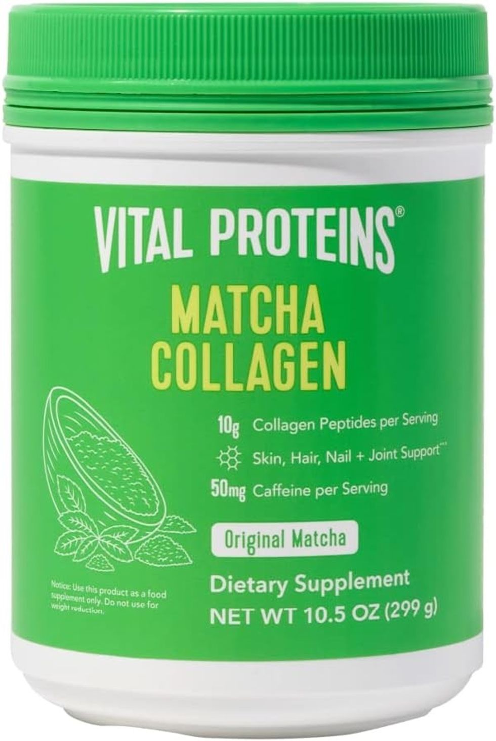 Vital Proteins Matcha Collagen Peptides Powder Supplement