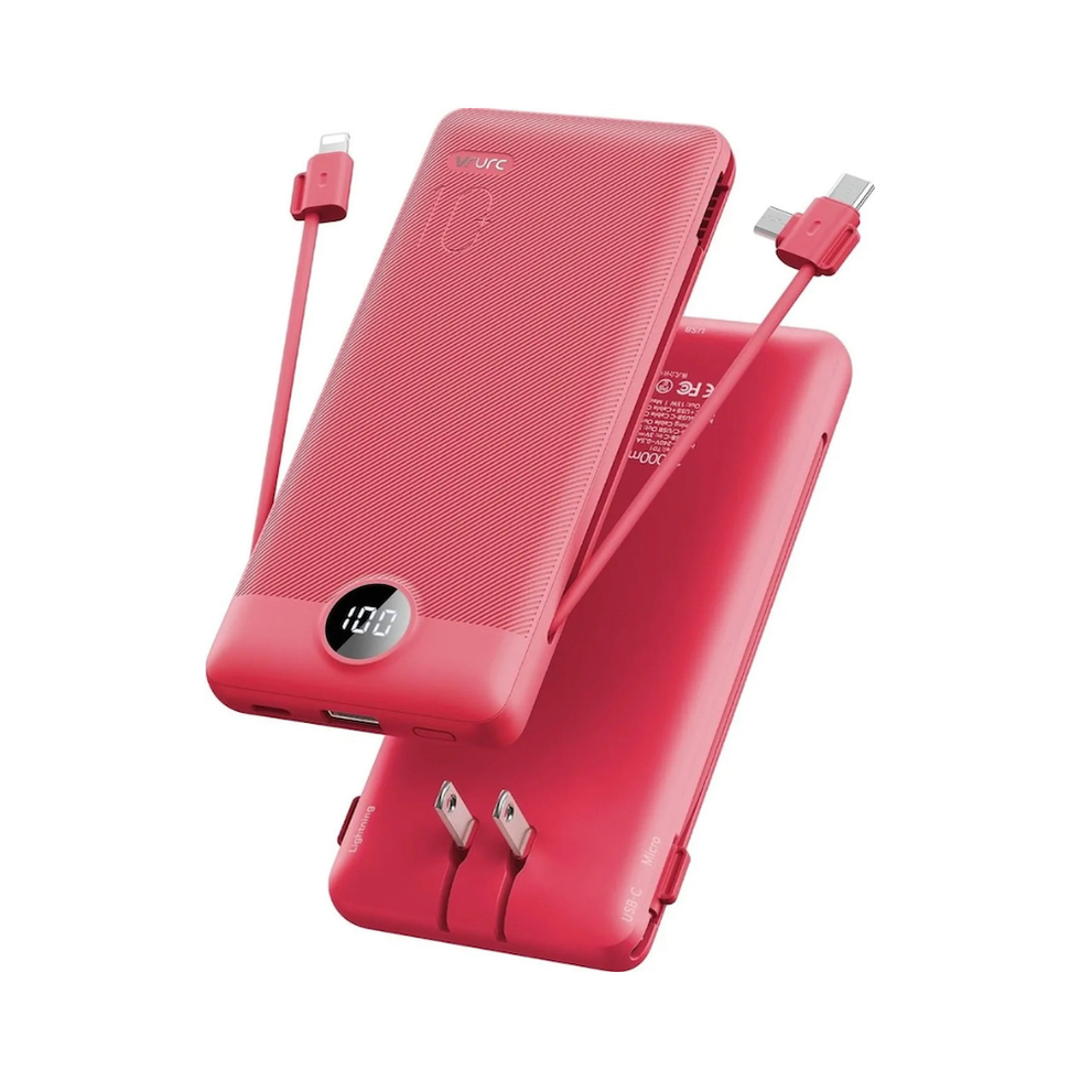 VRURC Portable Built-In Wall Charger