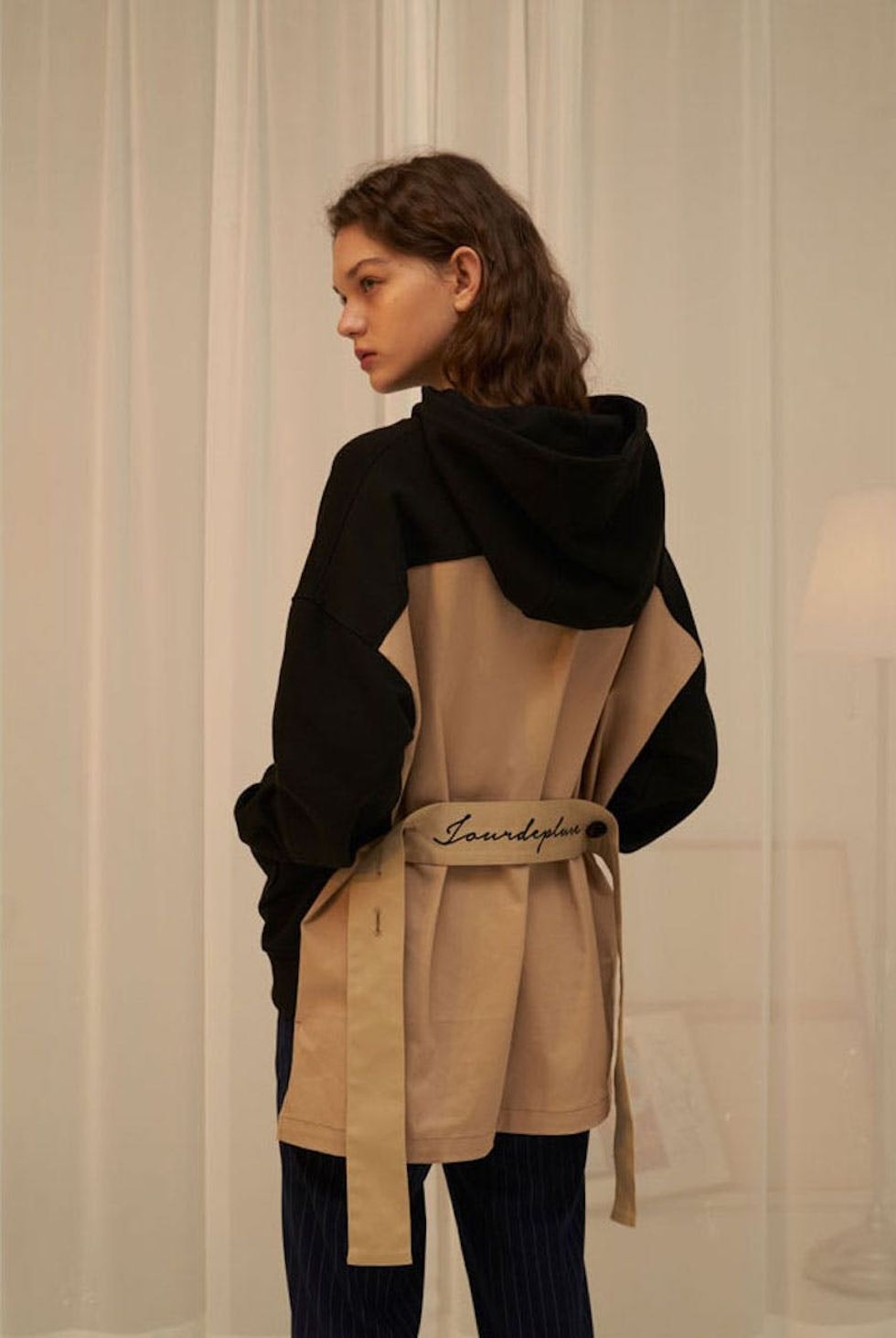 W Concept Trench Hoodie