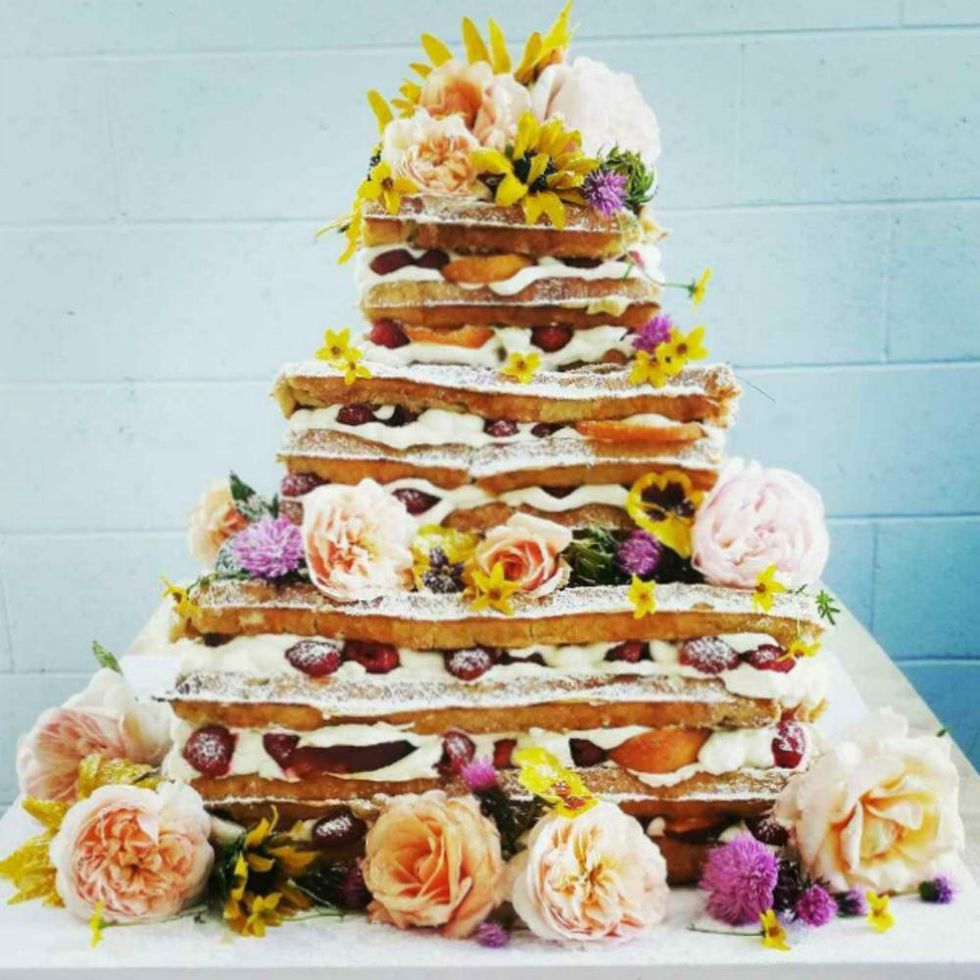 17 Wild Waffle Wedding Cakes Irresistible! Brit + Co