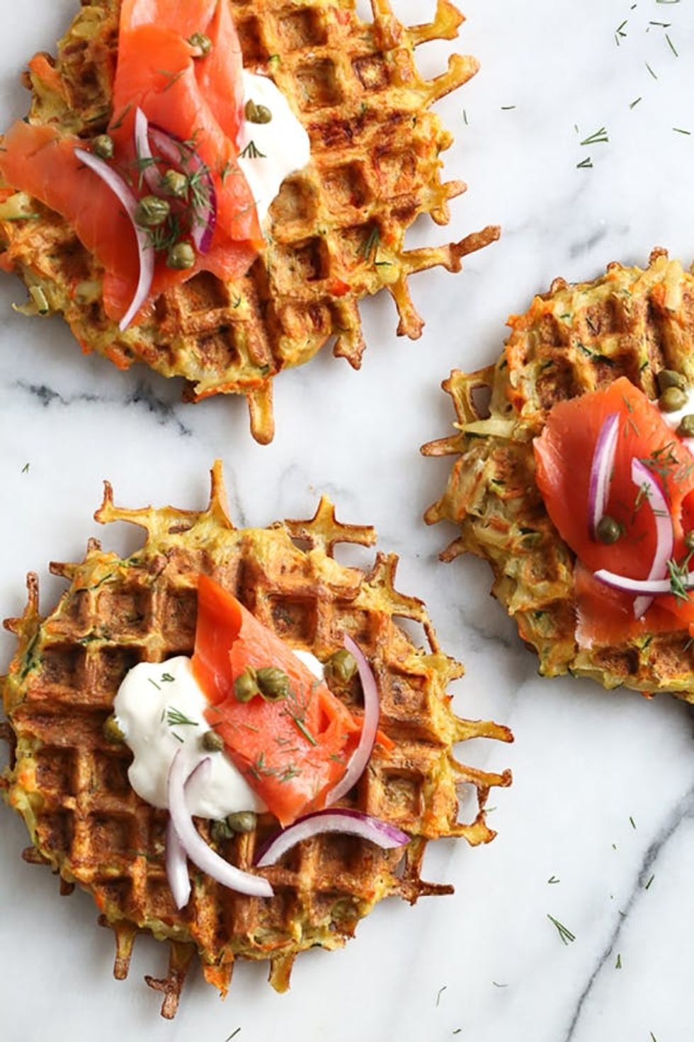 Waffled Vegetable Latkes