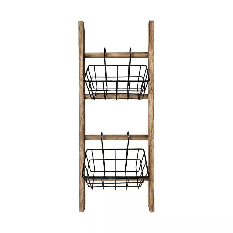 Wall Ladder With Baskets