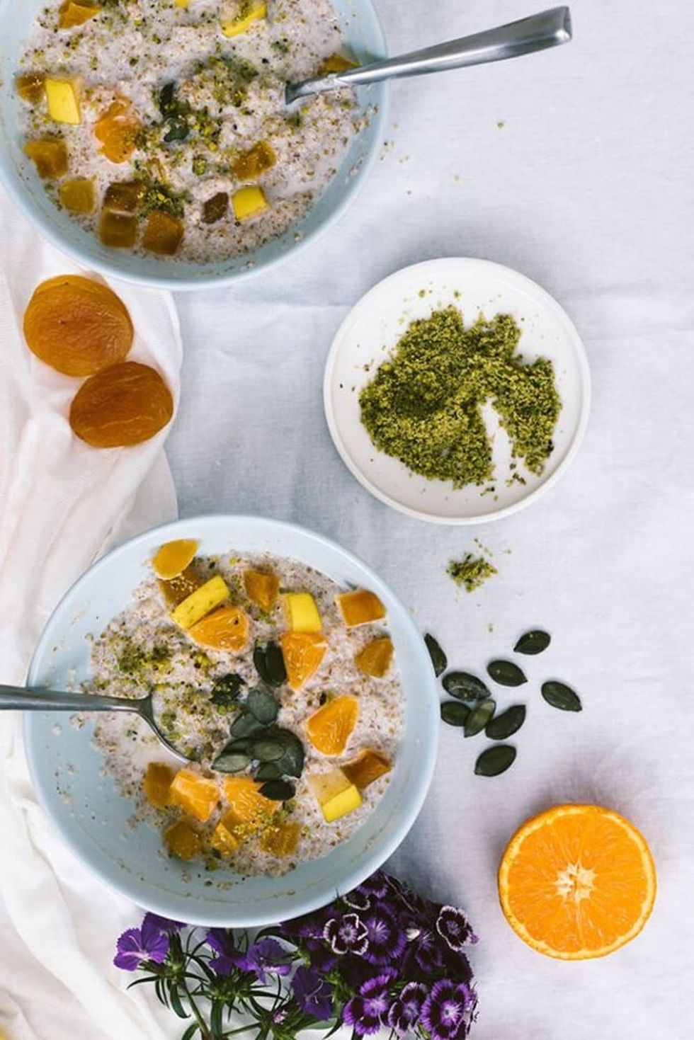 Warm Bulgur Breakfast Bowls