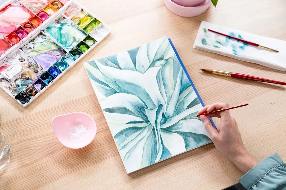 Watercolor Painting: Plants + Succulents