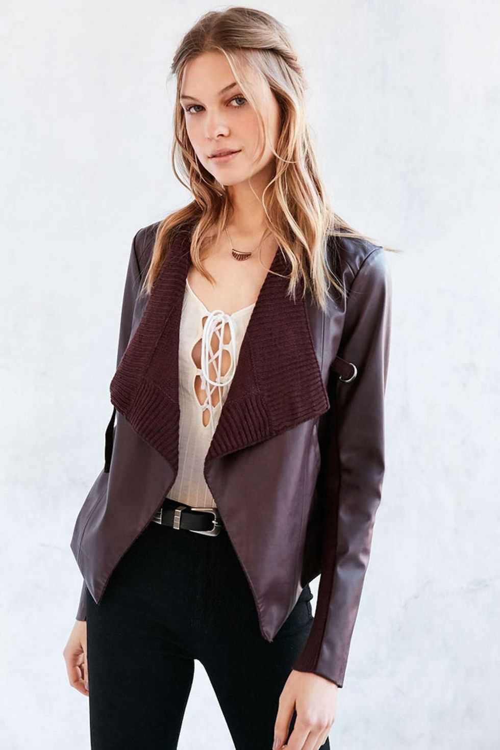 WaterfallLeatherJacke