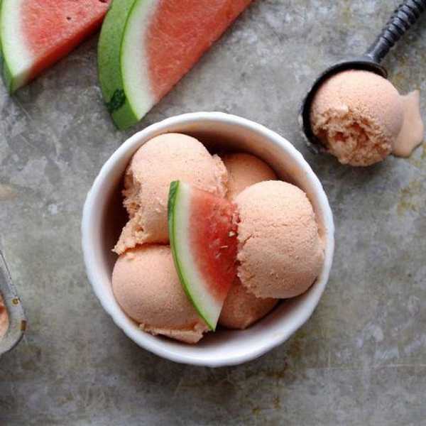 Watermelon Coconut Ice Cream