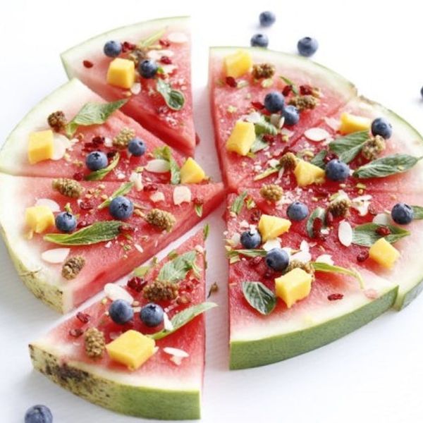 Watermelon dessert Pizza